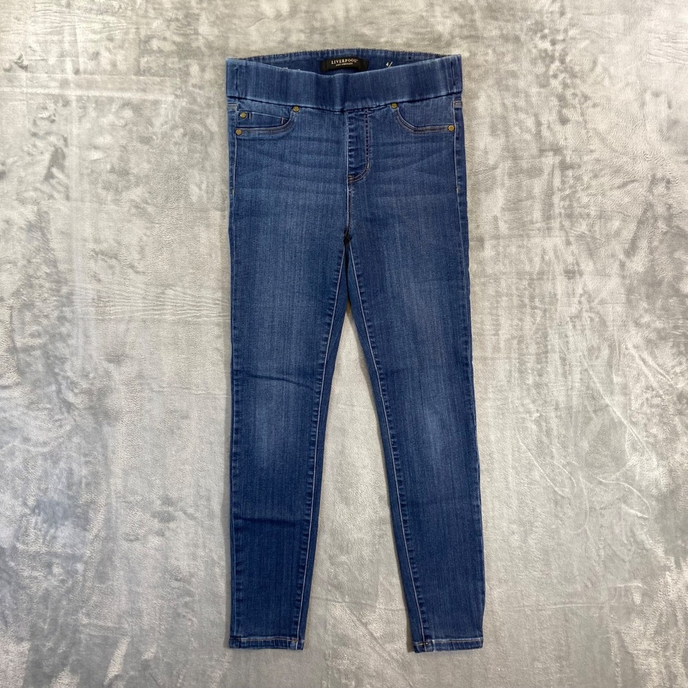 Liverpool Ankle Skinny Jeans Women's Size 4/27 Blue Medium‎ Wash Denim